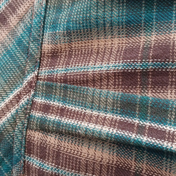 Flannel shirt, Women's, BDG Urban Outfitters, Size small, Velour pocket and cuff - Picture 8 of 11